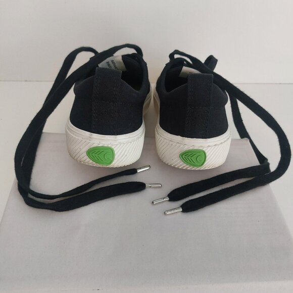 CARIUMA Sneakers OCA Low Black Canvas Sustainable Casual Shoes Unisex W8 M6.5 - Picture 4 of 13